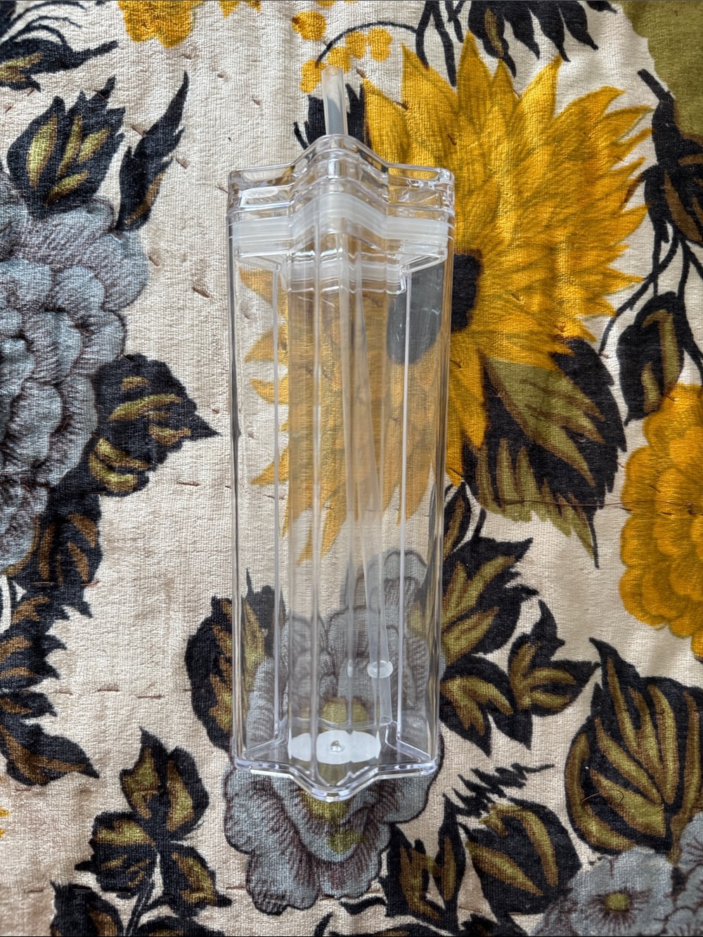NWT Clear Star Acrylic Waterbottle Transparent Modern Accent